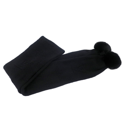 Louis Vuitton Esharp Flocon Du N Machu Picchu Cashmere Minkefer Black Black And Other