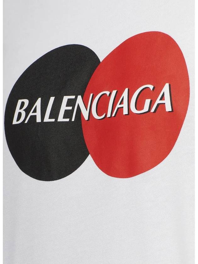 Luxury Balenciaga Uniform Logo Short Sleeve T-shirt White