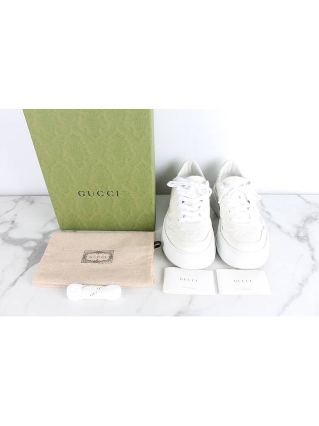 Luxury Gucci Trending 2025 GG emboss sneakers 37 240