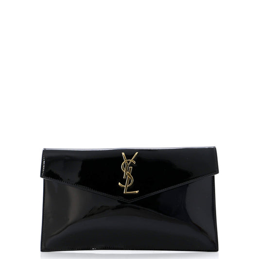 Luxury Saint Laurent Uptown Pouch Patent