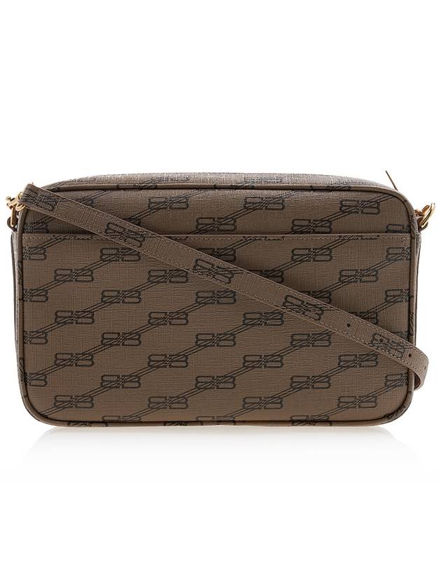 Luxury Balenciaga Monogram Logo Camera Cross Bag Beige