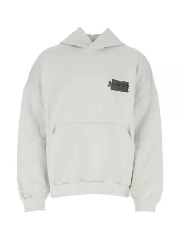 Luxury Balenciaga Logo Tape Hoodie White