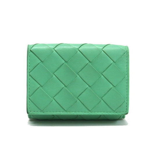 Luxury Bottega Veneta Intrecciato Leather Wallet (Tri-Fold) ()