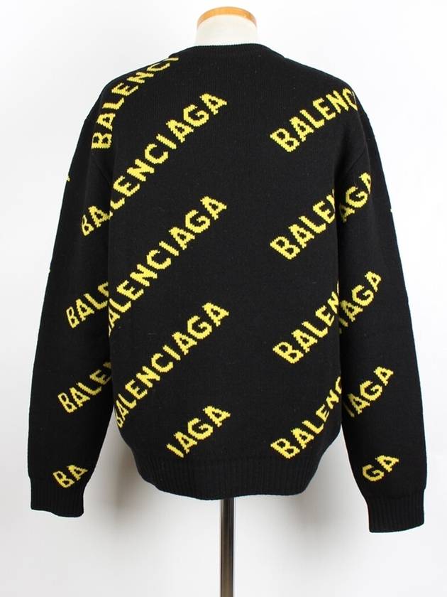 Luxury Balenciaga Multi logo knit M