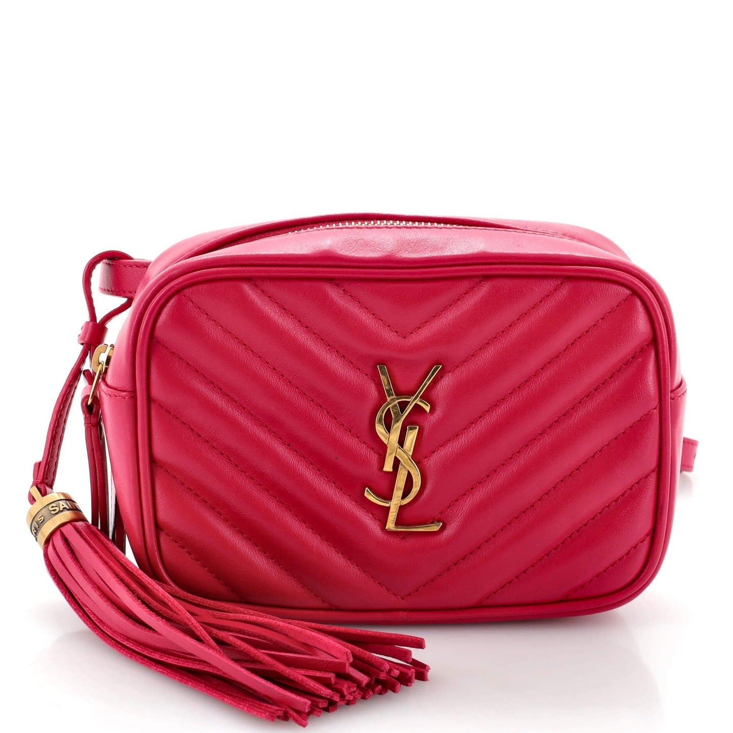 Luxury Saint Laurent Lou Belt Bag Matelasse Chevron Leather