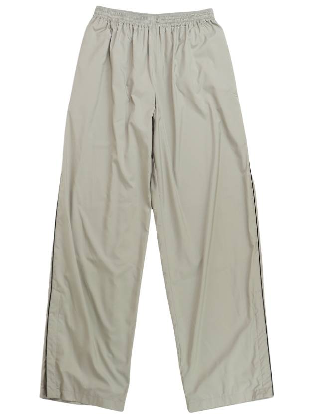 Luxury Balenciaga Wide Leg Track Pants Beige