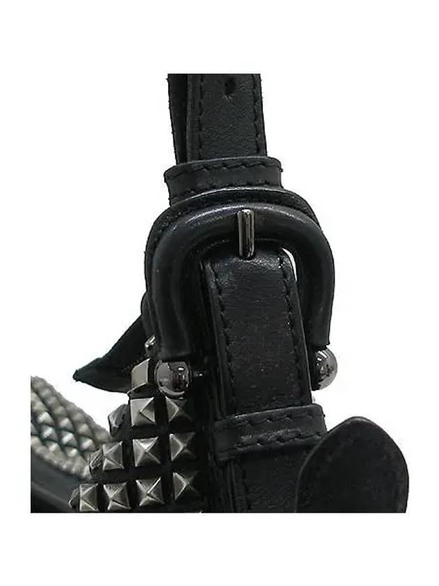 Luxury Gucci Trending 2025 646552 Black Sequin GG Silver Logo Women s Slide Sandals 38