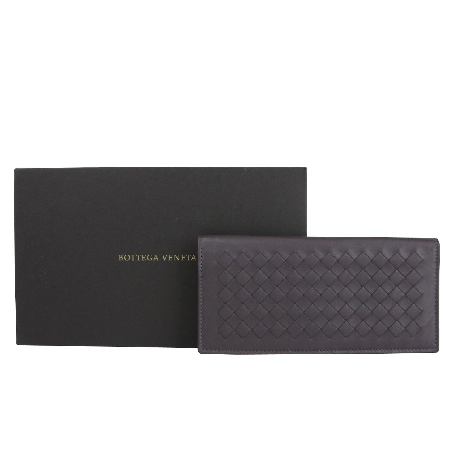 Luxury Bottega Veneta Men's Intercciaco Long Bifold Leather Wallet