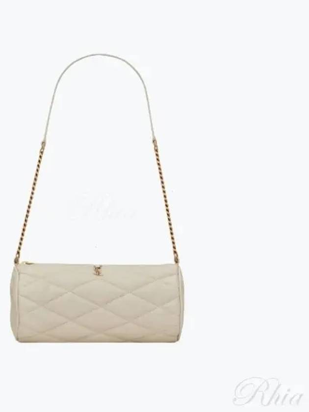Luxury Saint Laurent Tube Quilting Small Shoulder Bag Vintage White