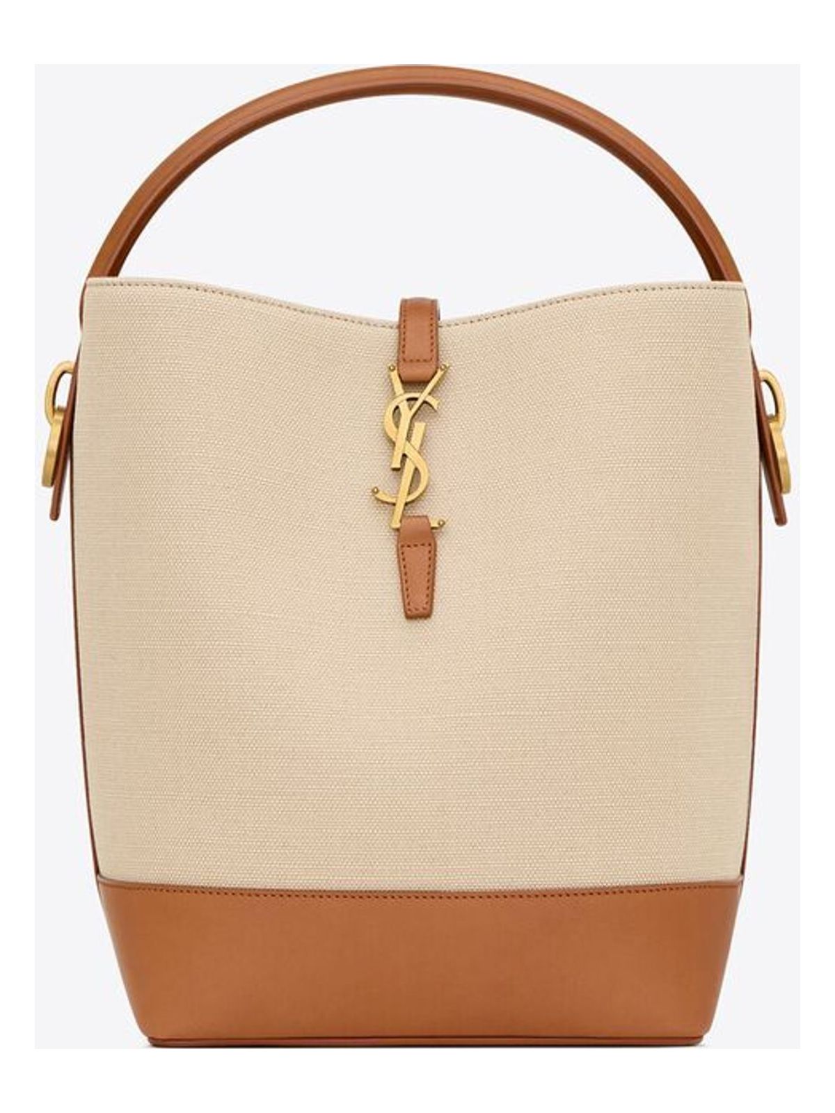Luxury Saint Laurent Women's Le 37 Bucket Bag in Desertdust | 742828FAC7T