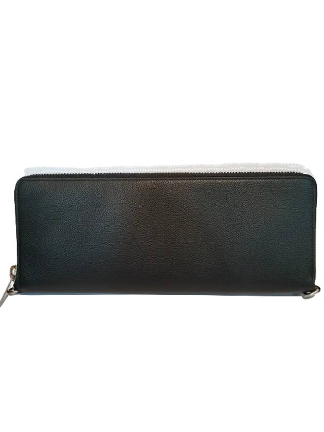 Luxury Balenciaga Leash Strap Leather Clutch Bag Black