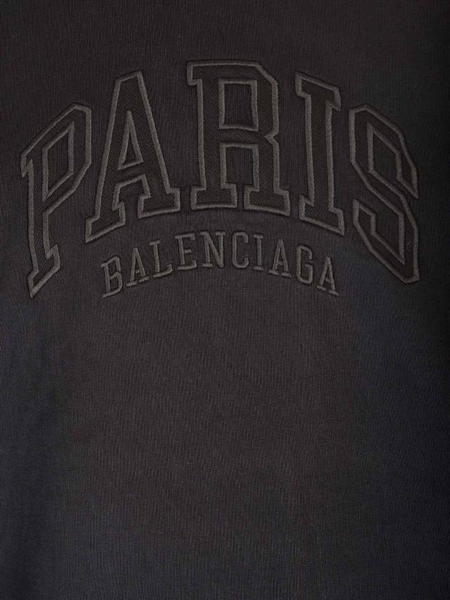 Luxury Balenciaga Cities Paris Regular Fit Sweatshirt Black