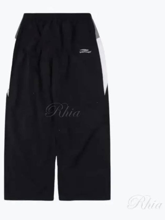 Luxury Balenciaga 3B Sports Icon Medium Fit Track Pants Black