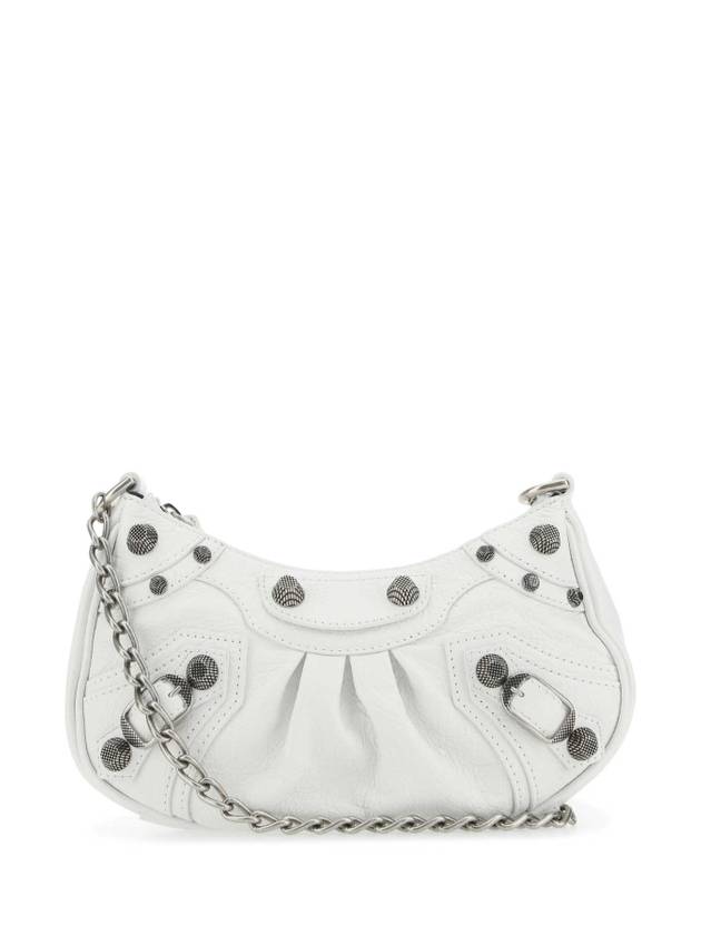 Luxury Balenciaga Le Cagole Chain Mini Shoulder Bag White