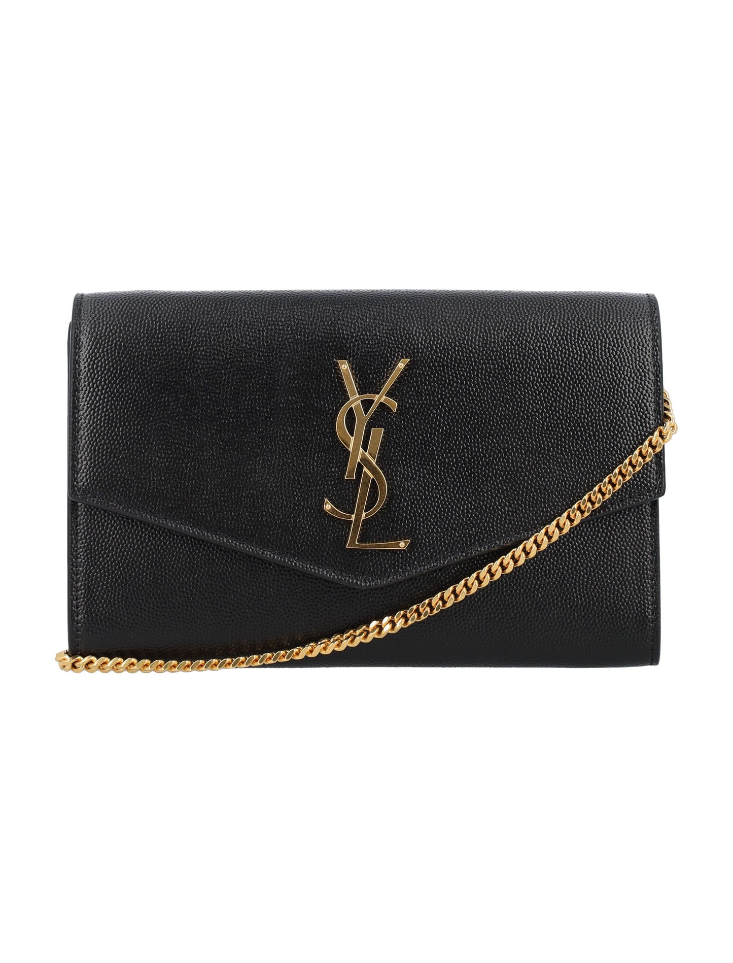 Luxury Saint Laurent Women's Ysl Flap Chain(338Y) in Black | 24A6077881GF0J Color 1000
