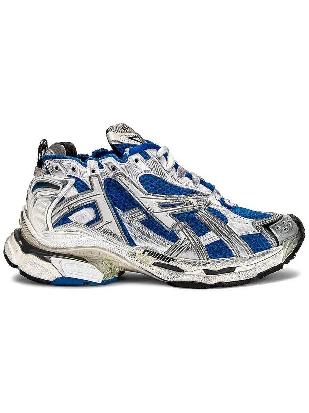 Luxury Balenciaga Runner Low Top Sneakers Blue