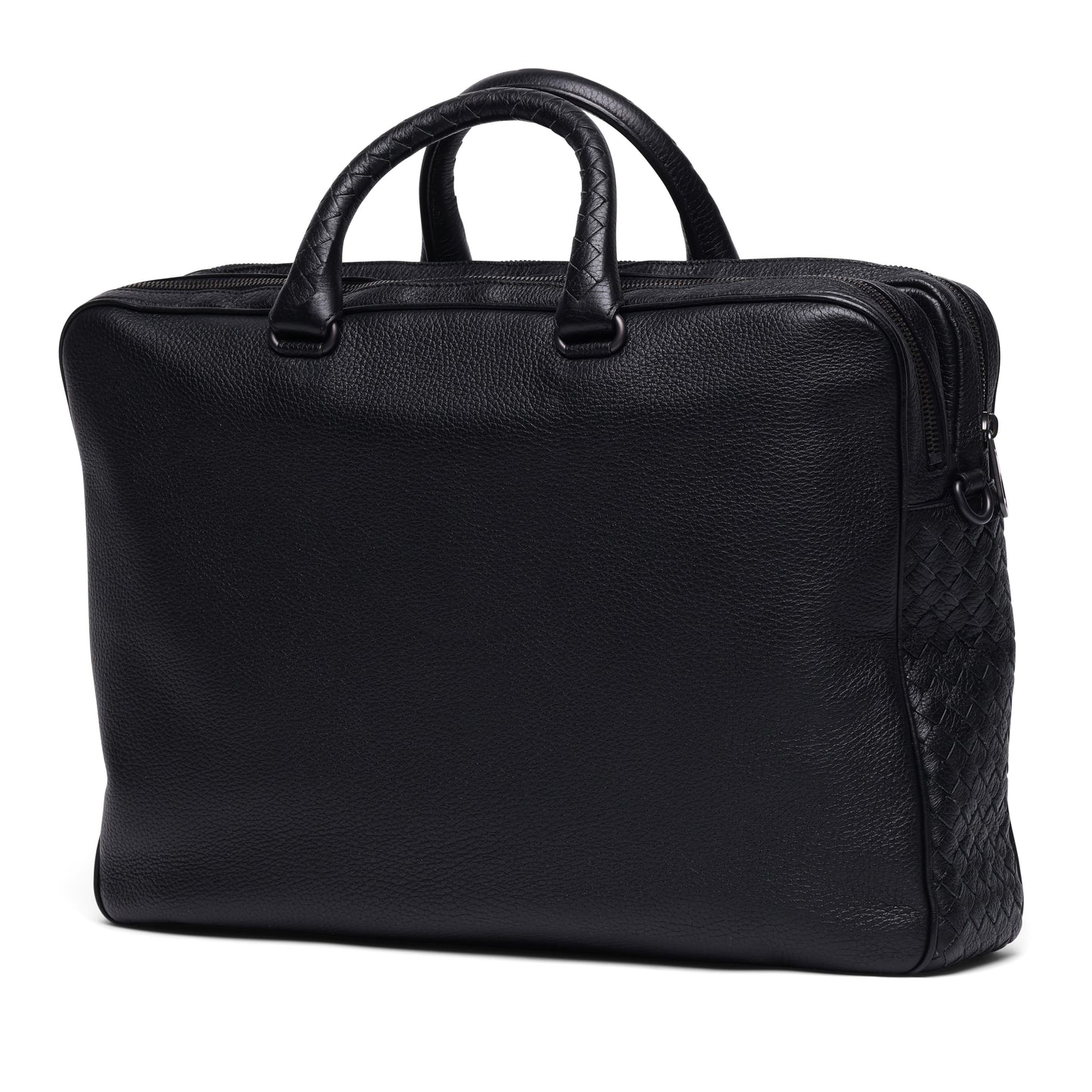 Luxury Bottega Veneta Intrecciato Braided Briefcase