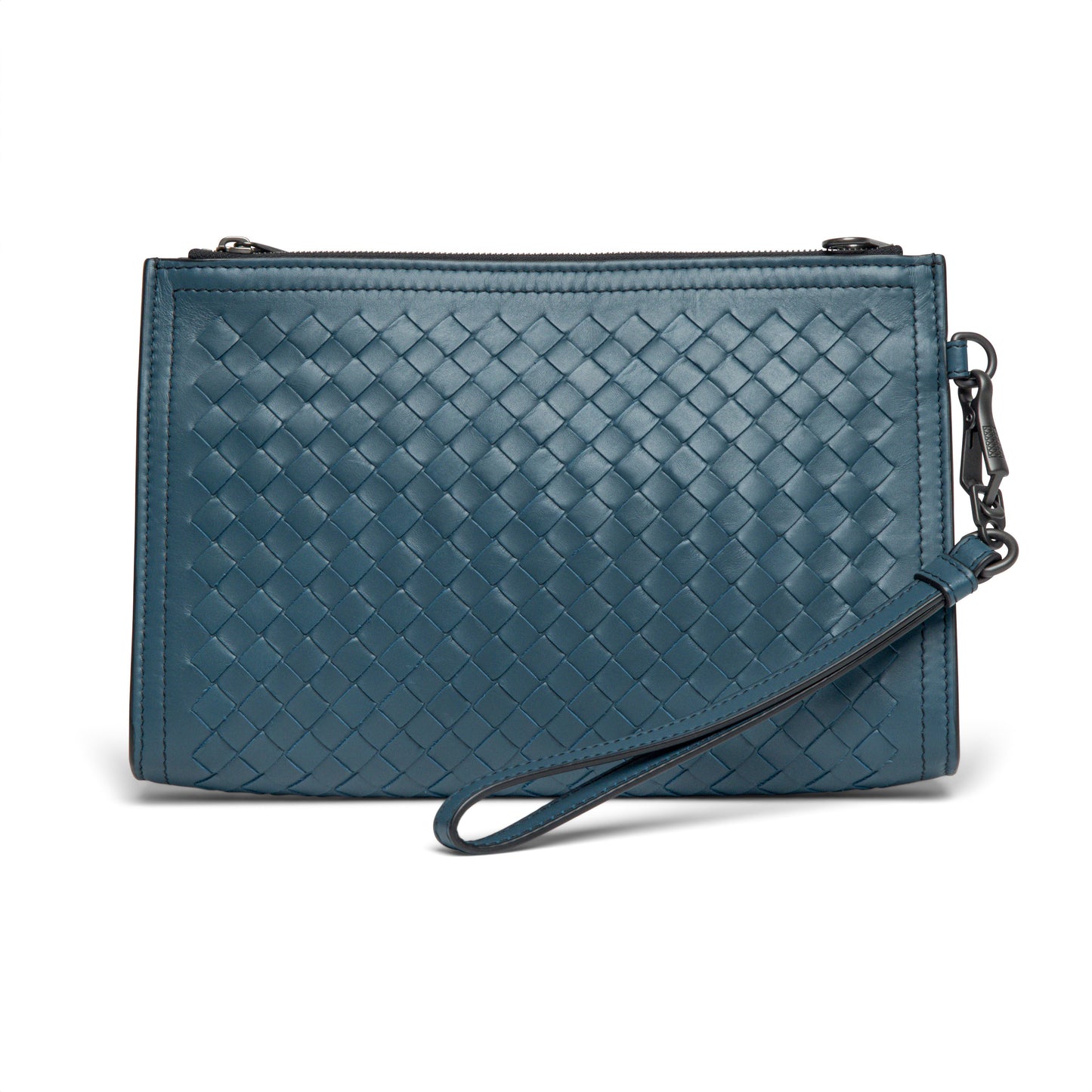 Luxury Bottega Veneta Intrecciato Leather Wristlet Bag
