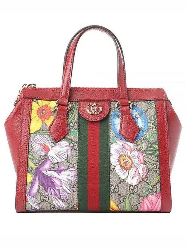 Luxury Gucci Trending 2025 Ophidia GG Flora Small Tote Bag Red