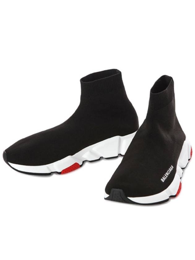 Luxury Balenciaga Speed Runner High Top Sneakers Red Black