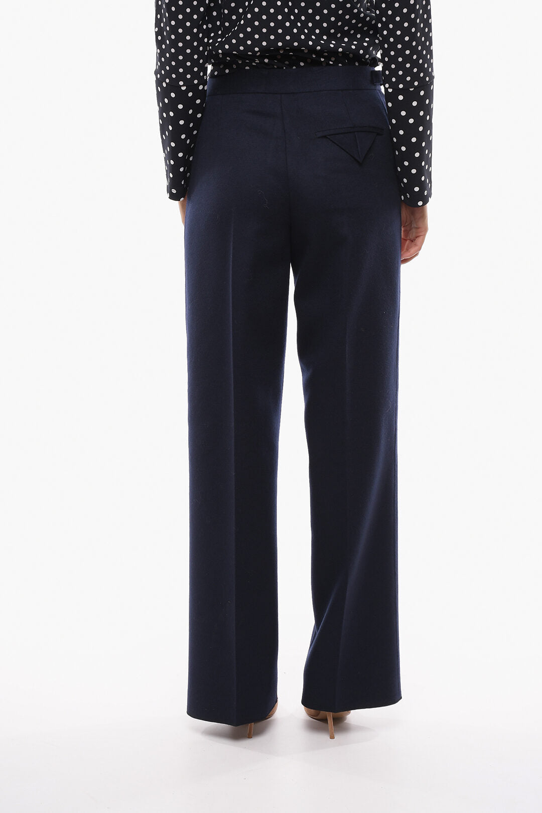 Luxury Bottega Veneta Regular Fit Wool Pants