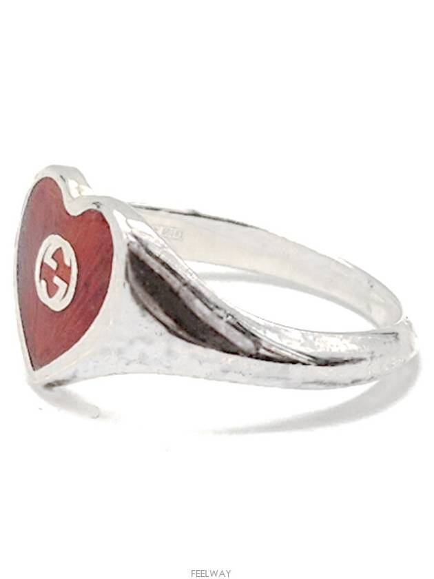 Luxury Gucci Trending 2025 Interlocking Heart Silver Ring 645544 L651519