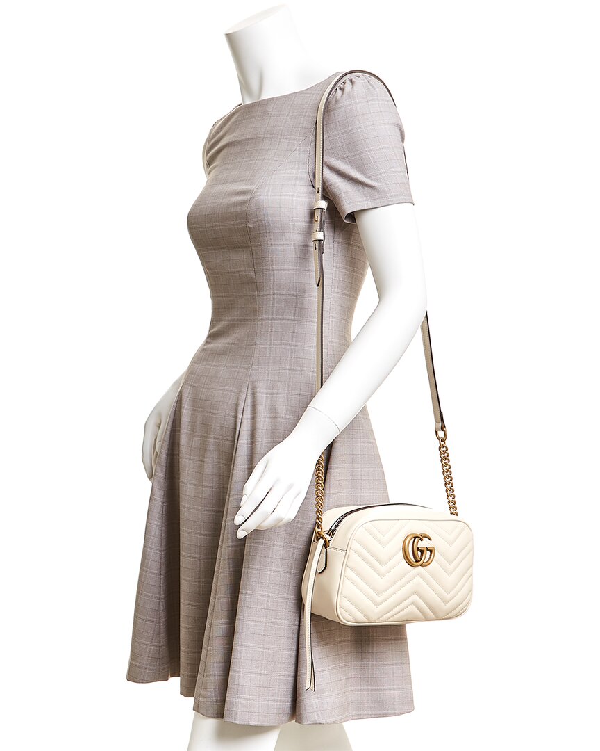Luxury Gucci Trending 2025 GG Marmont Small Matelasse Leather Crossbody Camera Bag