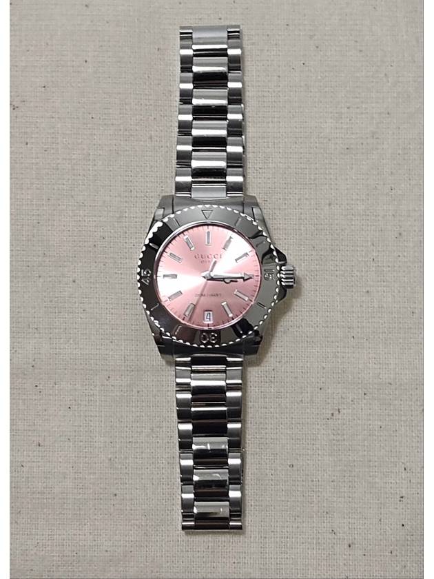 Luxury Gucci Trending 2025 Dive Medium Pink Dial Stainless Steel Women s Watch