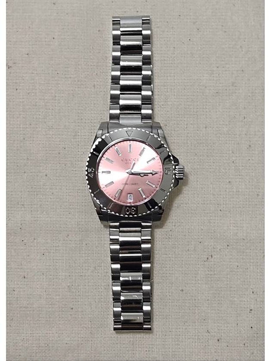 Luxury Gucci Trending 2025 Dive Medium Pink Dial Stainless Steel Women s Watch