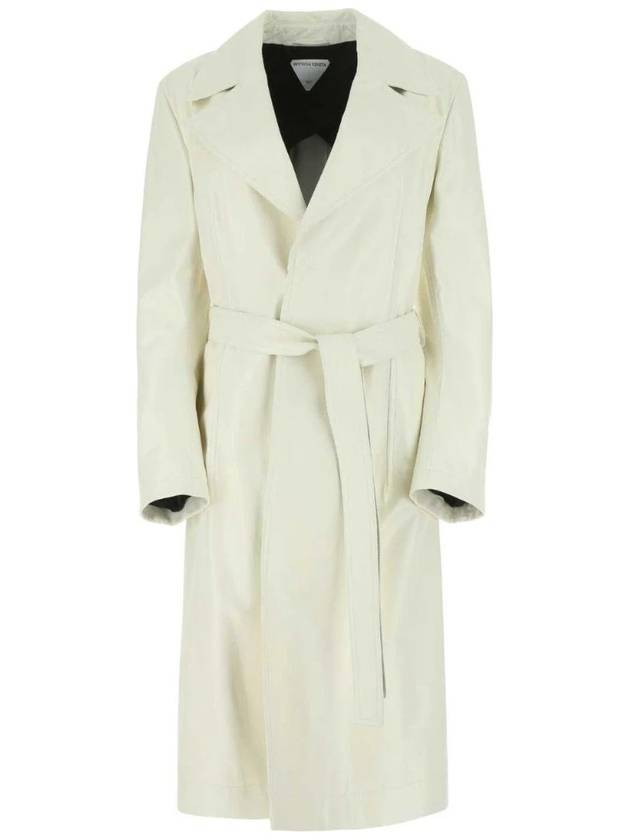Luxury Bottega Veneta Lamb Leather Single Coat Ivory