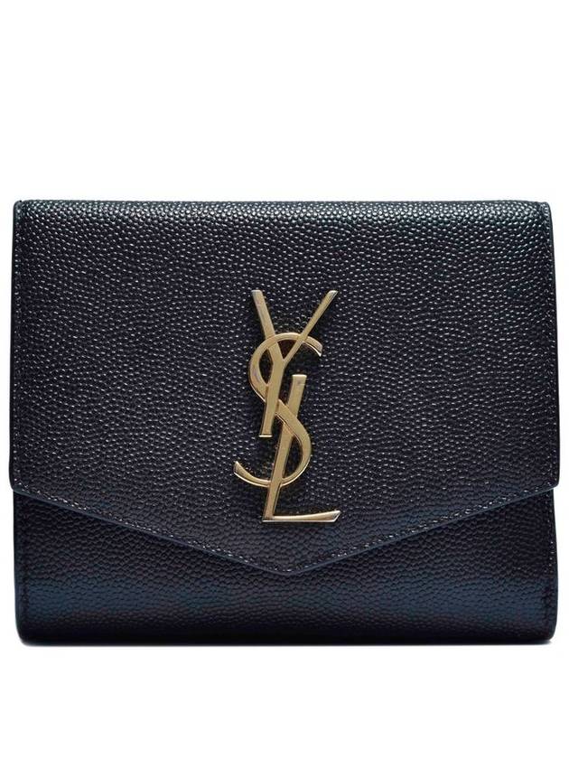 Luxury Saint Laurent Women s Uptown Half Wallet 582296