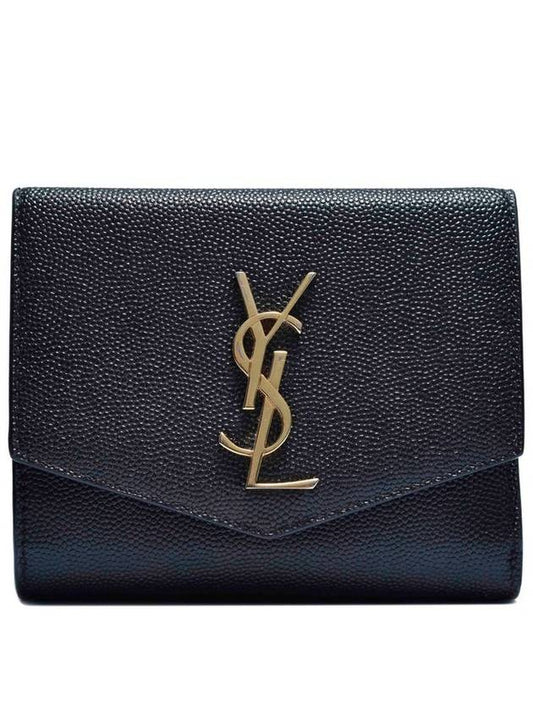 Luxury Saint Laurent Women s Uptown Half Wallet 582296