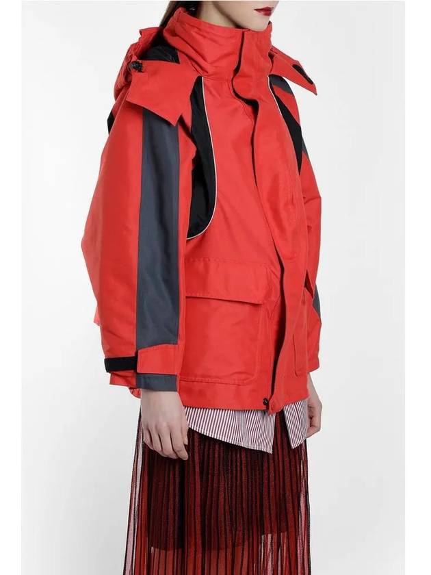Luxury Balenciaga Swing Zip-Up Jacket Red
