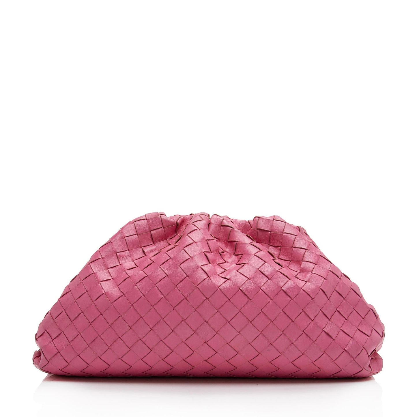 Luxury Bottega Veneta Intrecciato Nappa Leather The Pouch Clutch