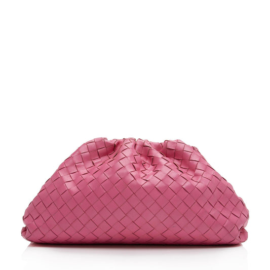 Luxury Bottega Veneta Intrecciato Nappa Leather The Pouch Clutch