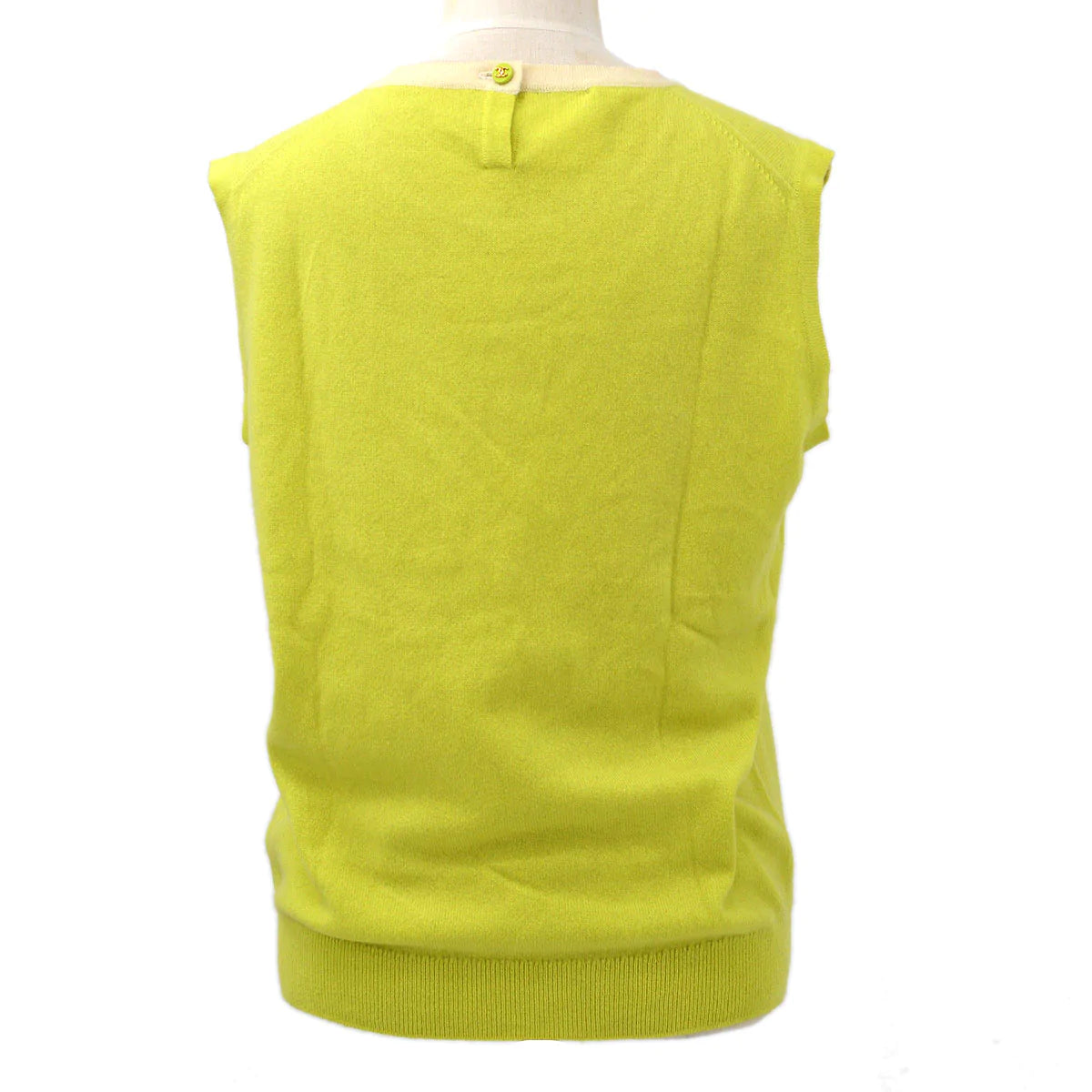 Luxury Chanel 1996 sleeveless cashmere top #44