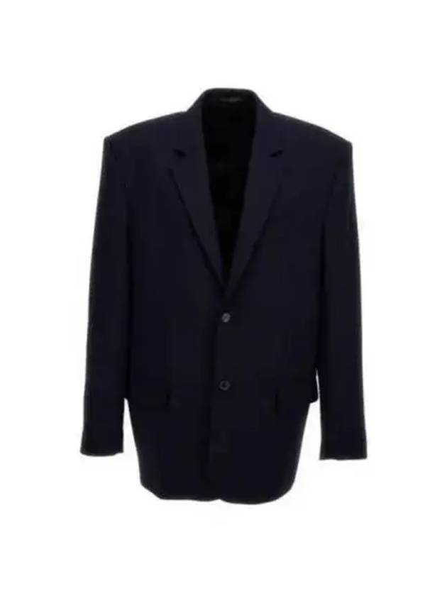 Luxury Balenciaga Regular Tailored Jacket Navy