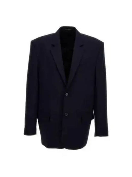 Luxury Balenciaga Regular Tailored Jacket Navy