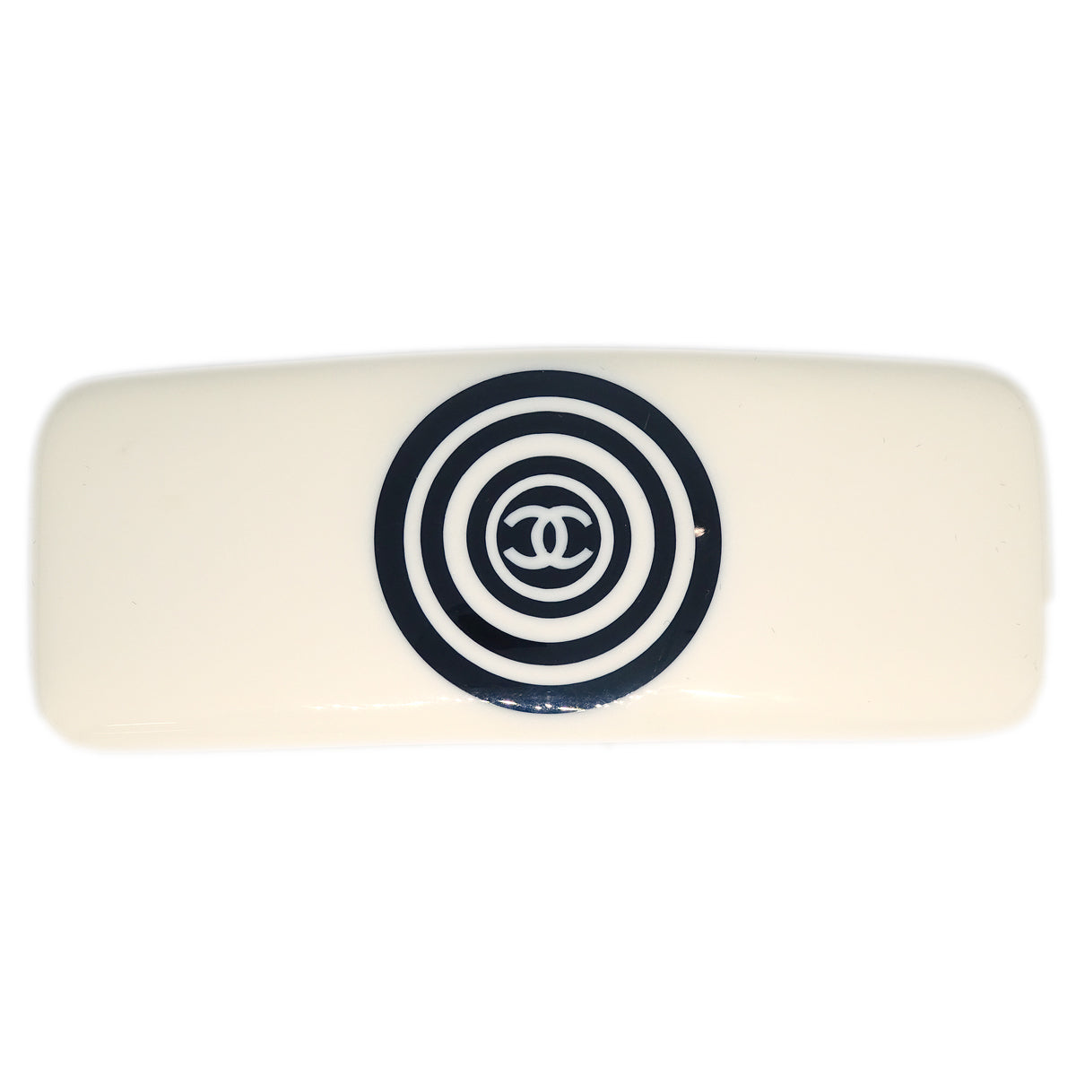 Chanel Hair Clip Hairpin Barrette White 01P
