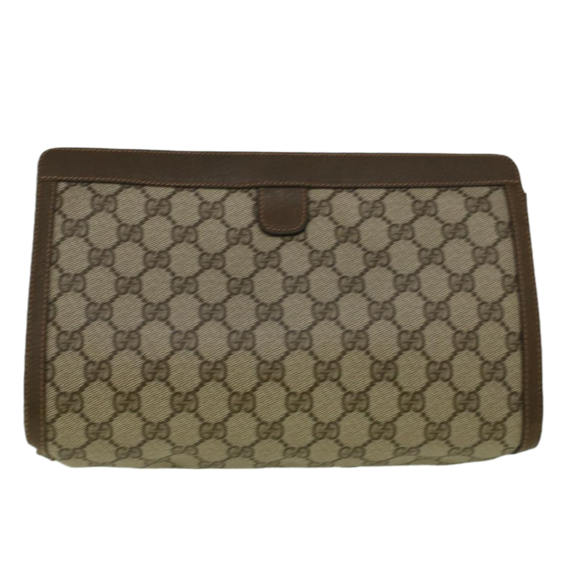 Luxury Gucci Trending 2025 GG Canvas Web Sherry Line Clutch Bag PVC Leather Beige Green
