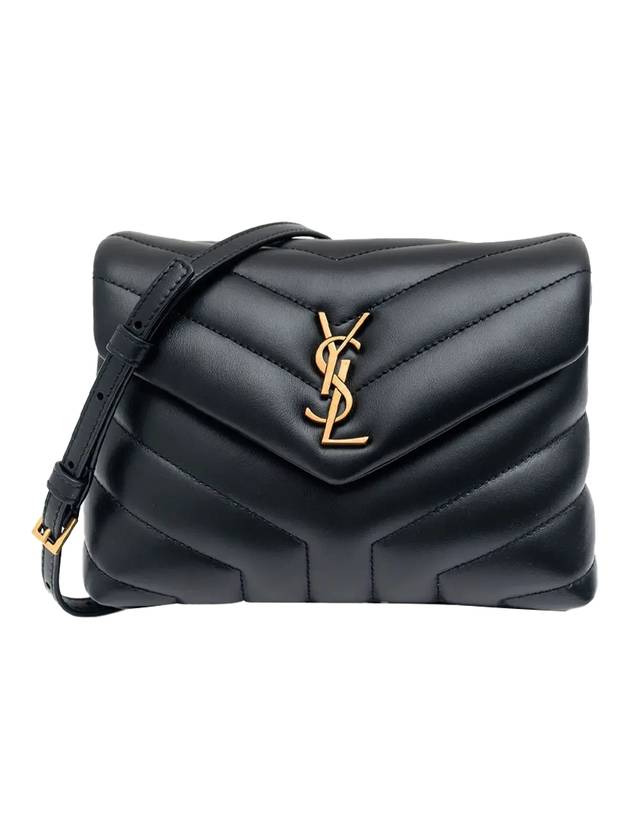 Luxury Saint Laurent Loulou Toy Matelasse Shoulder Bag Black