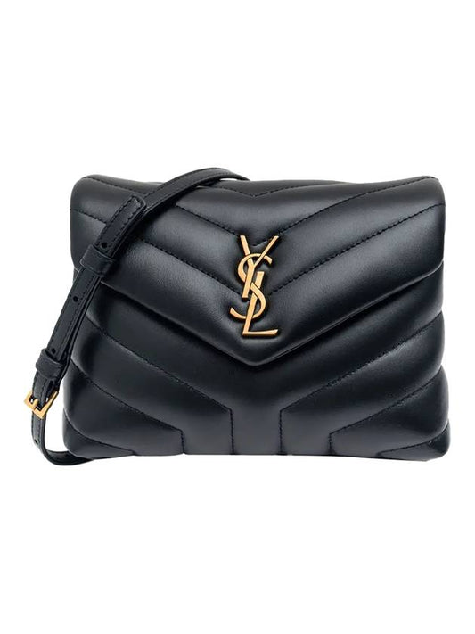 Luxury Saint Laurent Loulou Toy Matelasse Shoulder Bag Black