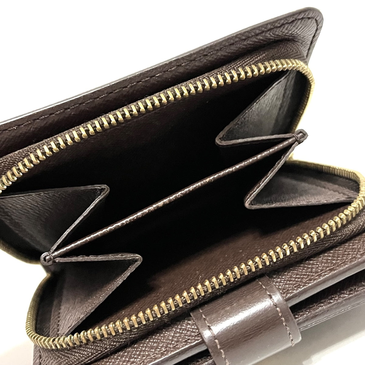 Louis Vuitton Compact Zip  Canvas Wallet  ()