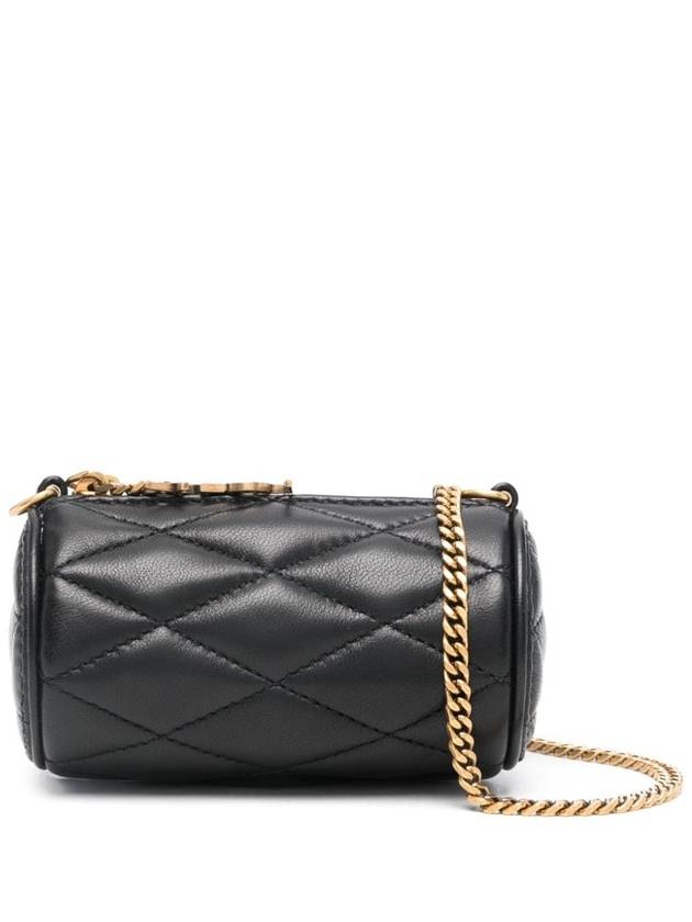 Luxury Saint Laurent Micro Sade Tube Lambskin Shoulder Bag Black