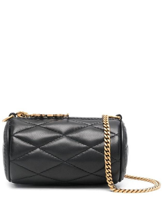 Luxury Saint Laurent Micro Sade Tube Lambskin Shoulder Bag Black