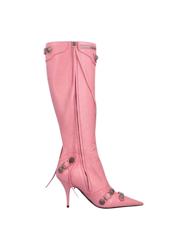 Luxury Balenciaga cagolian long boots pink