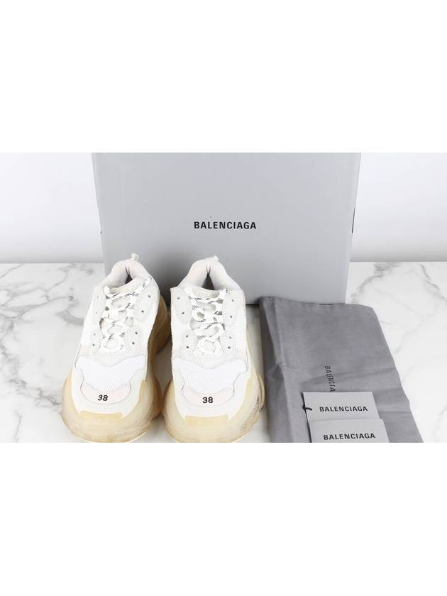 Luxury Balenciaga Triple S clear sole sneakers 38 250