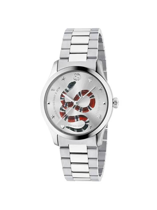 Luxury Gucci Trending 2025 G Timeless Snake Metal Watch YA1264076 Silver