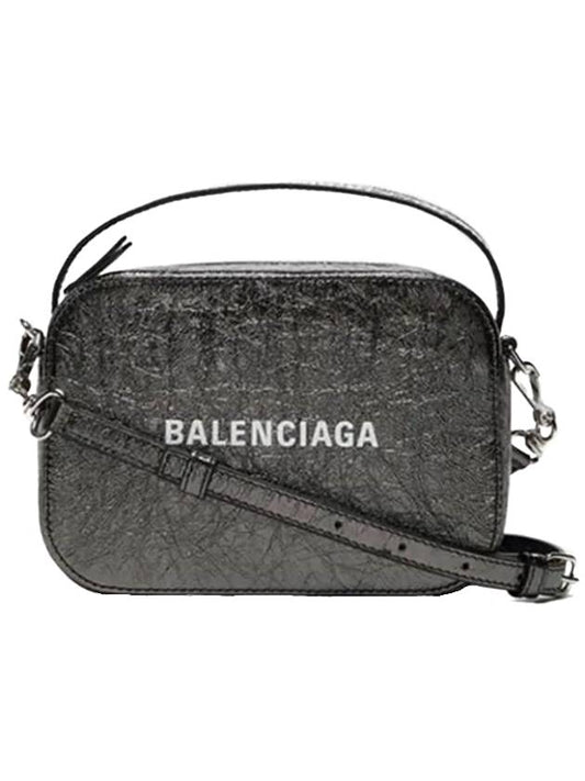 Luxury Balenciaga Everyday XS Leather Camera Cross Bag Black