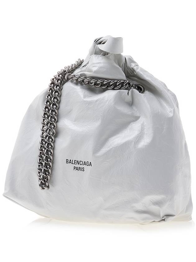 Luxury Balenciaga WoMen's Crush Small Tote Bag Optic White